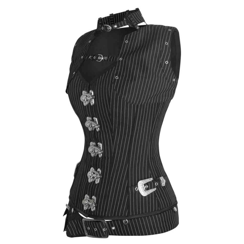 Attitude Corsets - Milaileë Overbust korset - Zwart